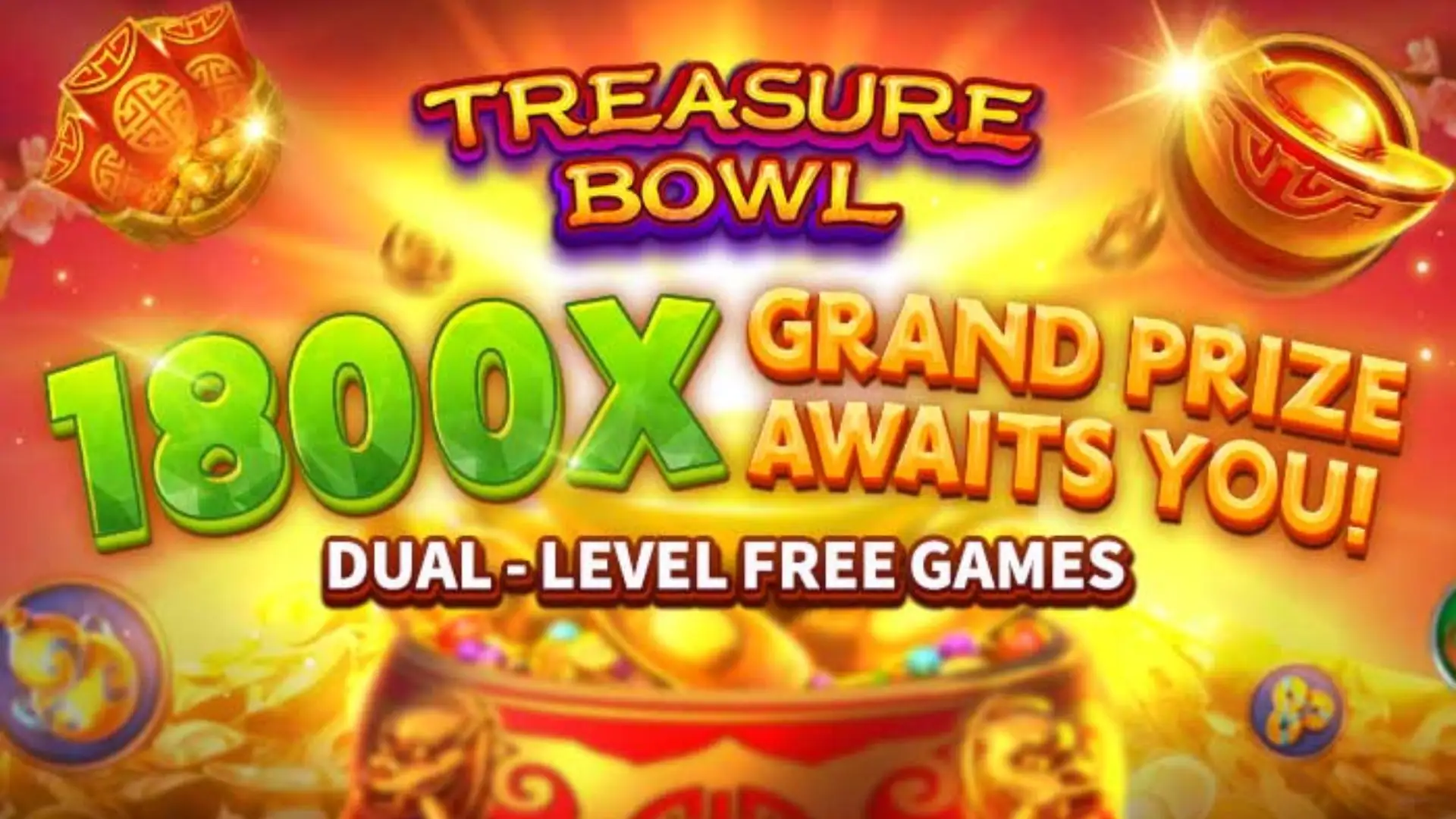 Multiplicadores Treasure Bowl pgvip - 7777x Máximo com Tigela Dourada